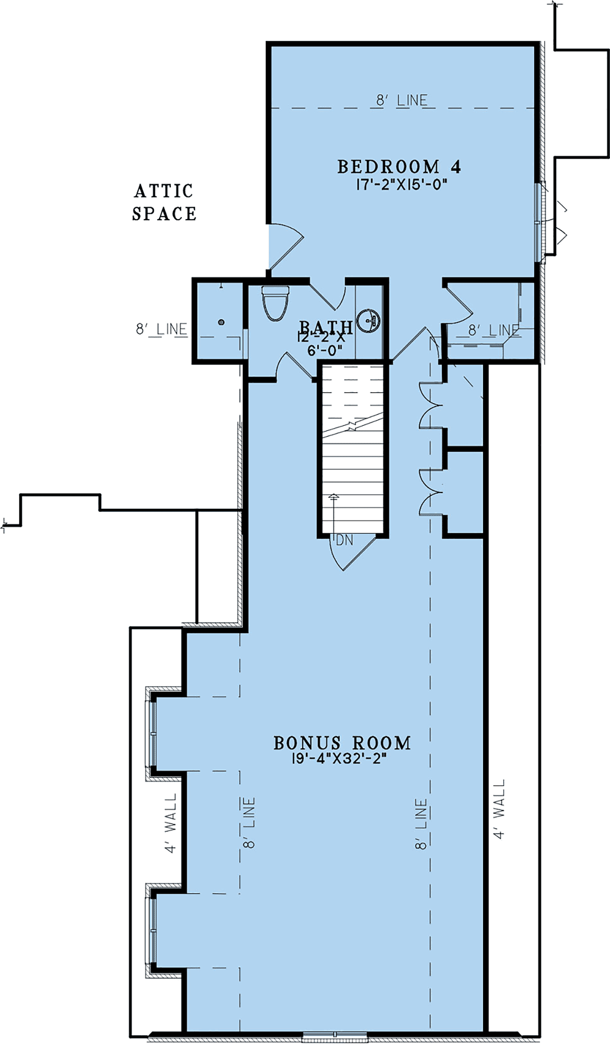 Bungalow Contemporary Craftsman European Southern Traditional Level Two of Plan 82733