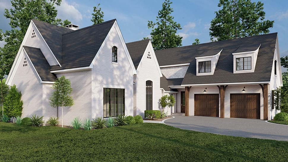 Bungalow, Contemporary, Craftsman, European, Southern, Traditional Plan with 2998 Sq. Ft., 3 Bedrooms, 4 Bathrooms, 2 Car Garage Picture 5