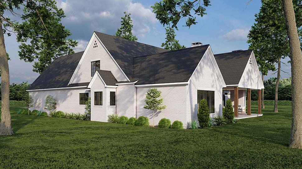 Bungalow, Contemporary, Craftsman, European, Southern, Traditional Plan with 2998 Sq. Ft., 3 Bedrooms, 4 Bathrooms, 2 Car Garage Picture 7