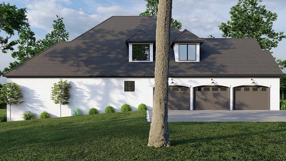 Contemporary, European, Modern Plan with 5009 Sq. Ft., 5 Bedrooms, 5 Bathrooms, 3 Car Garage Picture 2