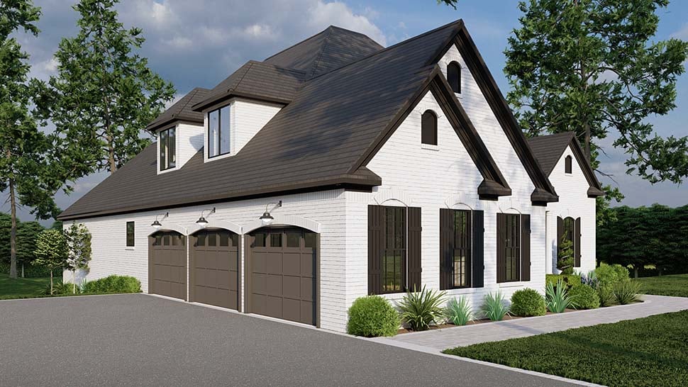 Contemporary, European, Modern Plan with 5009 Sq. Ft., 5 Bedrooms, 5 Bathrooms, 3 Car Garage Picture 5