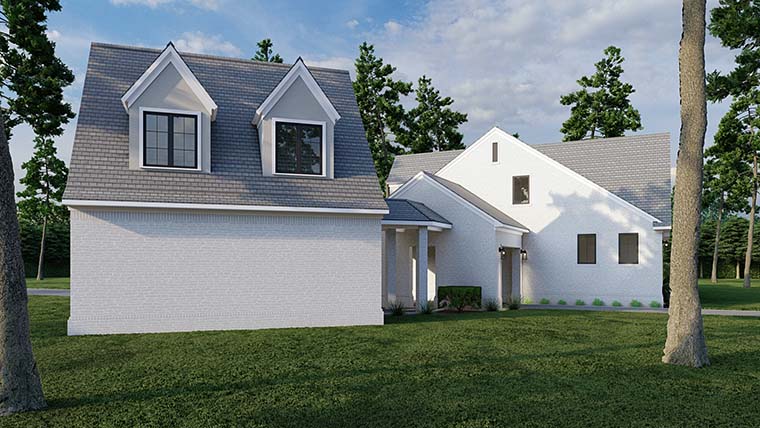 Contemporary, European, French Country Plan with 3299 Sq. Ft., 4 Bedrooms, 4 Bathrooms, 2 Car Garage Picture 6