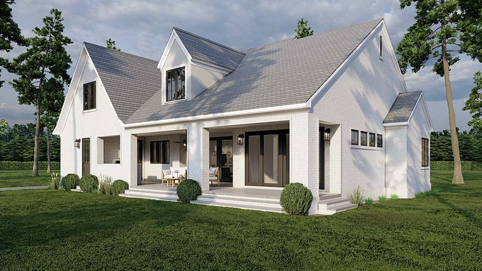 Contemporary, European, French Country Plan with 3299 Sq. Ft., 4 Bedrooms, 4 Bathrooms, 2 Car Garage Picture 8