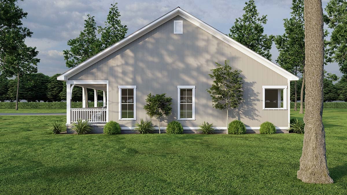 Cottage, Farmhouse, Ranch, Southern, Traditional Plan with 2313 Sq. Ft., 3 Bedrooms, 3 Bathrooms, 3 Car Garage Picture 2