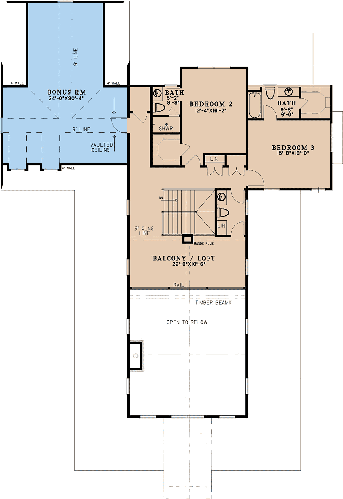 Barndominium Farmhouse Level Two of Plan 82739