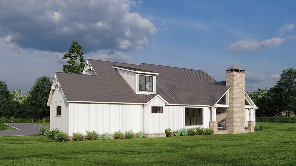 Barndominium, Country, Southern, Traditional Plan with 2679 Sq. Ft., 4 Bedrooms, 4 Bathrooms, 3 Car Garage Picture 7