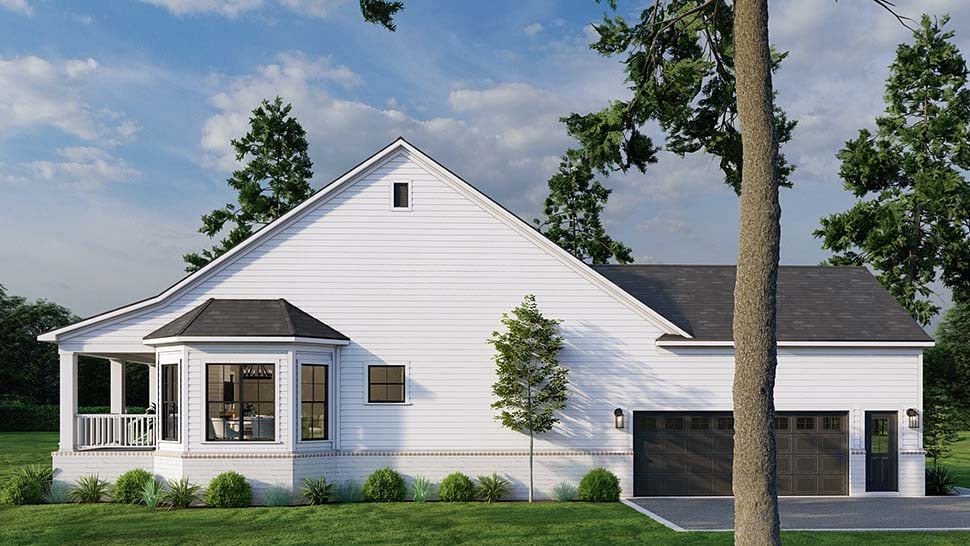 Farmhouse Plan with 2193 Sq. Ft., 3 Bedrooms, 3 Bathrooms, 2 Car Garage Picture 5