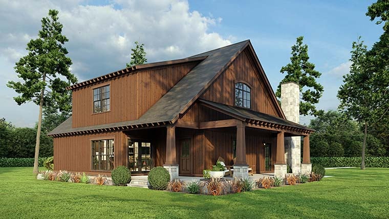Bungalow, Country, Craftsman, Farmhouse, Southern Plan with 2637 Sq. Ft., 3 Bedrooms, 3 Bathrooms Picture 6