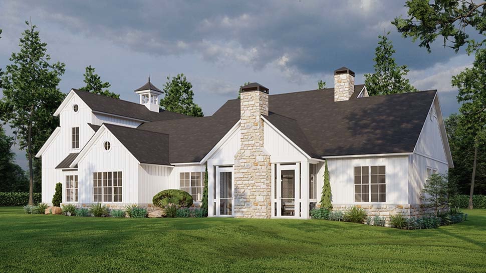 Barndominium, Country, Farmhouse, Prairie Style Plan with 2683 Sq. Ft., 3 Bedrooms, 4 Bathrooms, 2 Car Garage Picture 13
