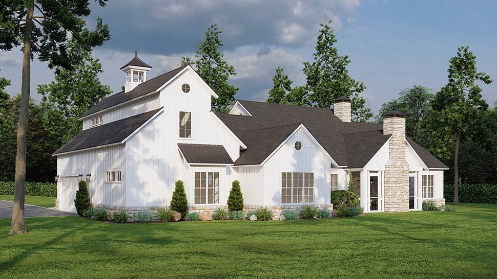 Barndominium, Country, Farmhouse, Prairie Style Plan with 2683 Sq. Ft., 3 Bedrooms, 4 Bathrooms, 2 Car Garage Picture 14