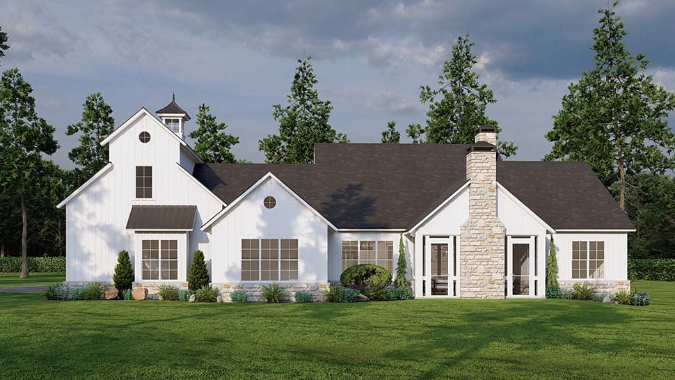Barndominium, Country, Farmhouse, Prairie Style Plan with 2683 Sq. Ft., 3 Bedrooms, 4 Bathrooms, 2 Car Garage Picture 15