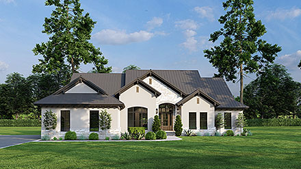 French Country Mediterranean Tuscan Elevation of Plan 82749