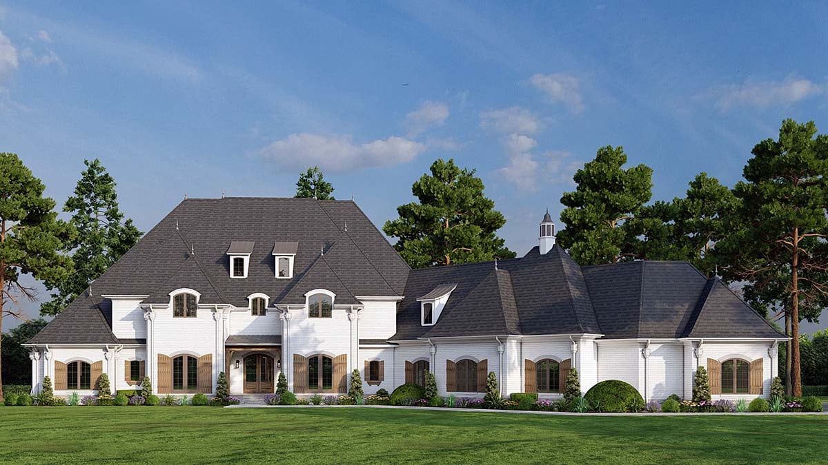 Colonial, European Plan with 11715 Sq. Ft., 7 Bedrooms, 11 Bathrooms, 3 Car Garage Elevation