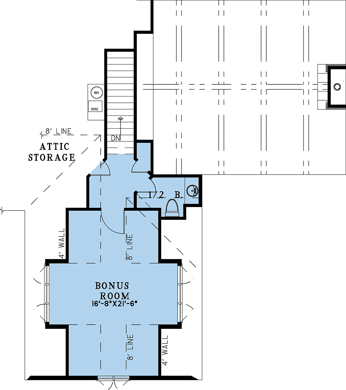 Barndominium Farmhouse Level Two of Plan 82753