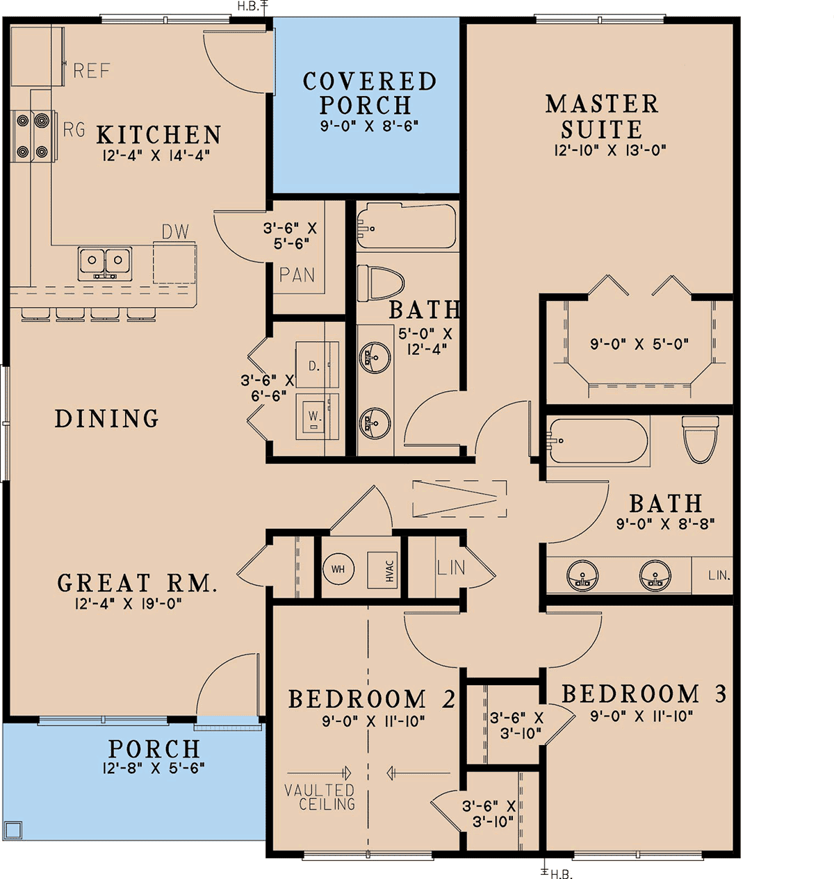 Country Southern Traditional Level One of Plan 82754