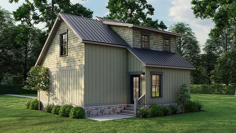 Coastal, Cottage, Country, Southern Plan with 1345 Sq. Ft., 2 Bedrooms, 2 Bathrooms Picture 6