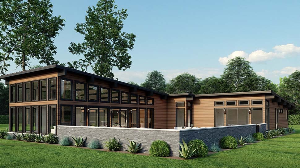 Coastal, Contemporary, Modern Plan with 2480 Sq. Ft., 3 Bedrooms, 3 Bathrooms, 2 Car Garage Picture 5