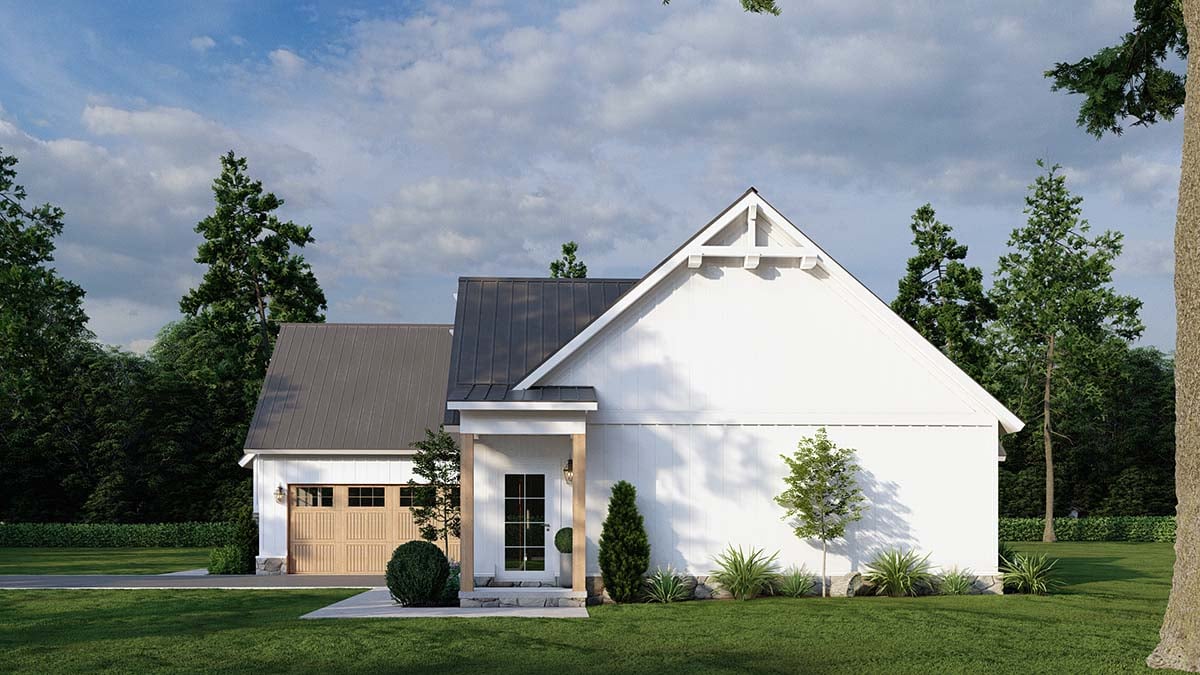 Farmhouse Plan with 2541 Sq. Ft., 5 Bedrooms, 3 Bathrooms, 3 Car Garage Picture 2