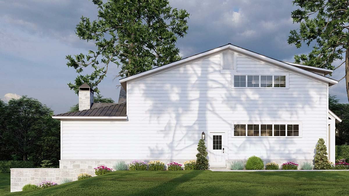 Farmhouse Plan with 2552 Sq. Ft., 4 Bedrooms, 3 Bathrooms, 2 Car Garage Picture 3