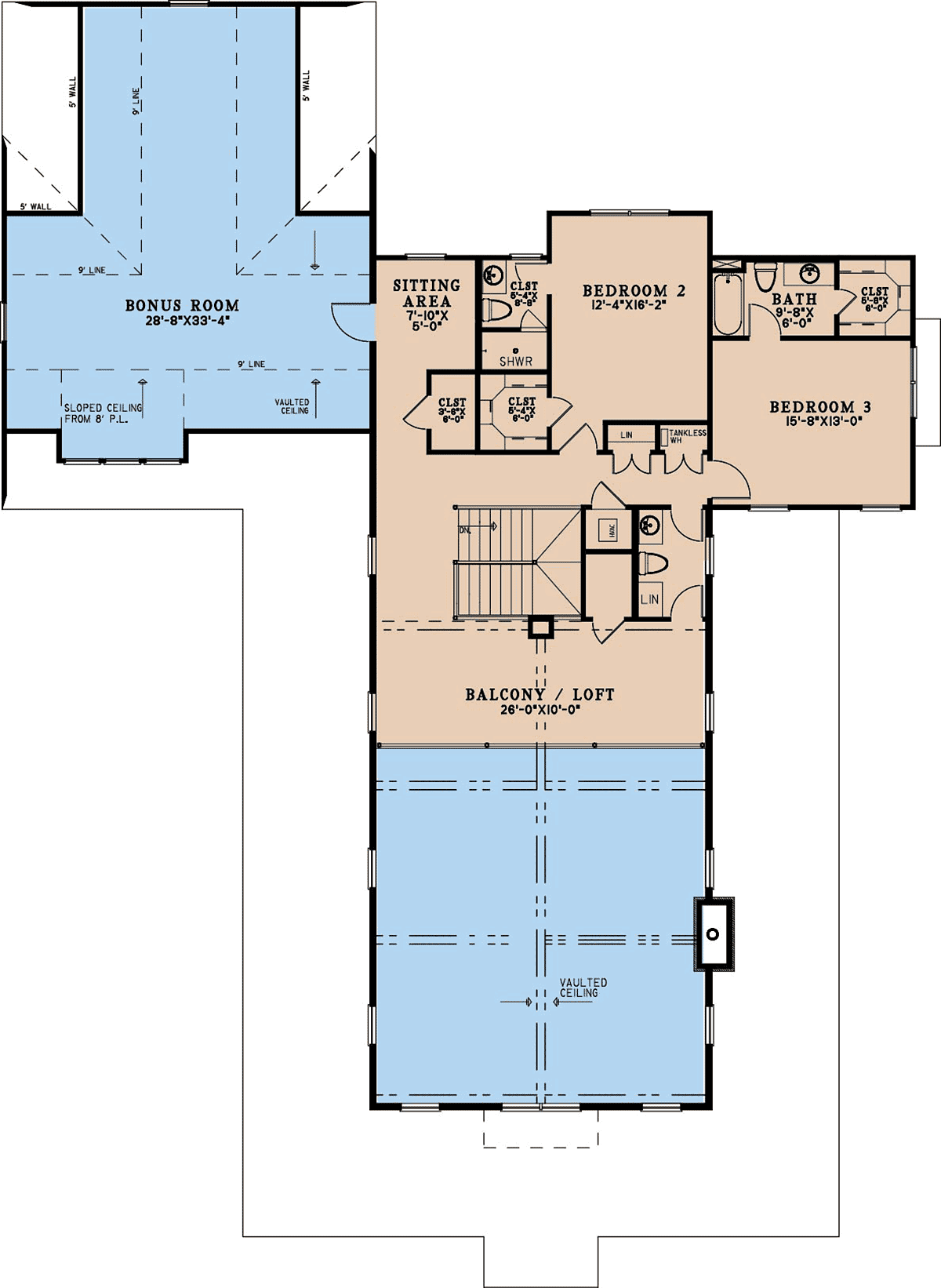 House Plan 82769 Level Two