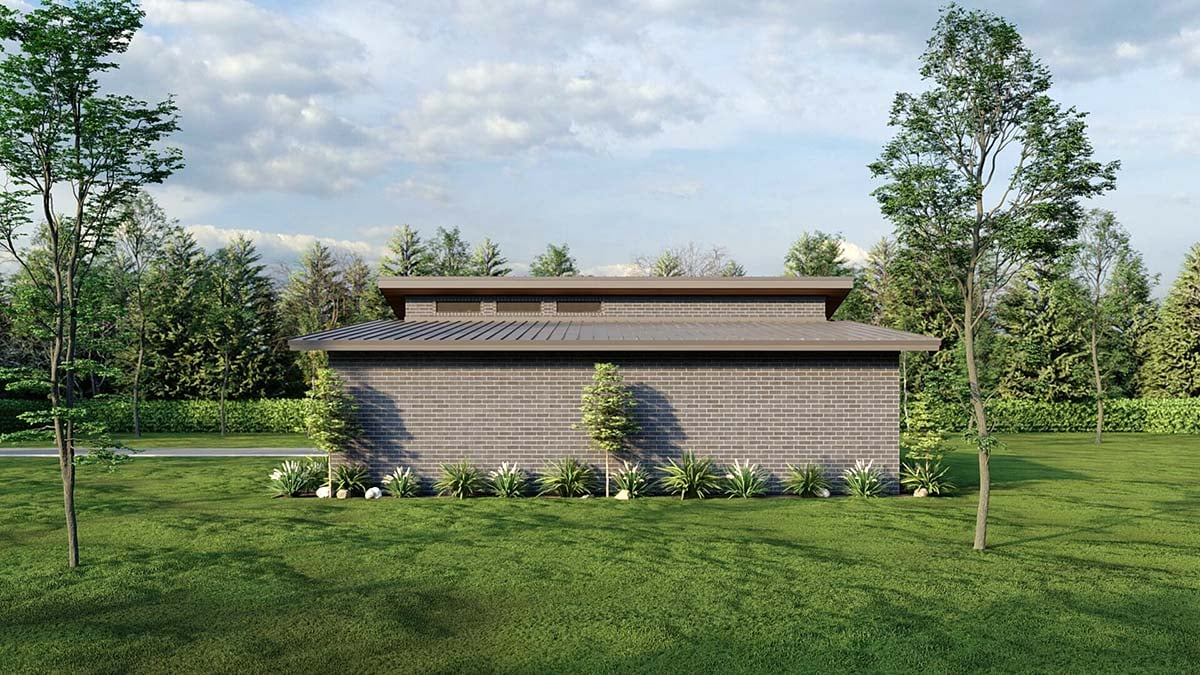 Contemporary, Modern Plan with 1659 Sq. Ft., 3 Bedrooms, 2 Bathrooms, 2 Car Garage Picture 2