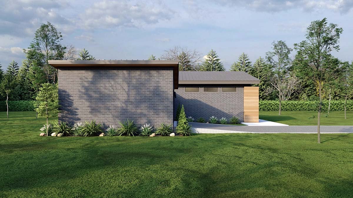 Contemporary, Modern Plan with 1659 Sq. Ft., 3 Bedrooms, 2 Bathrooms, 2 Car Garage Picture 3