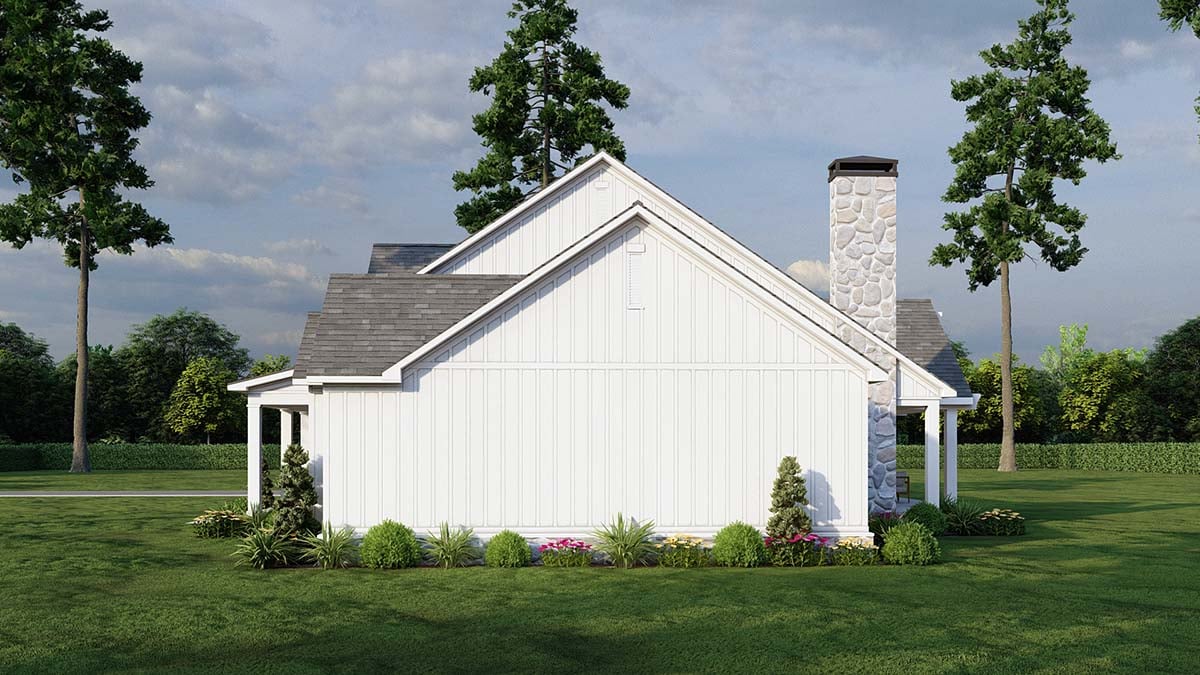 Barndominium, Country, Farmhouse Plan with 2663 Sq. Ft., 4 Bedrooms, 3 Bathrooms, 2 Car Garage Picture 2