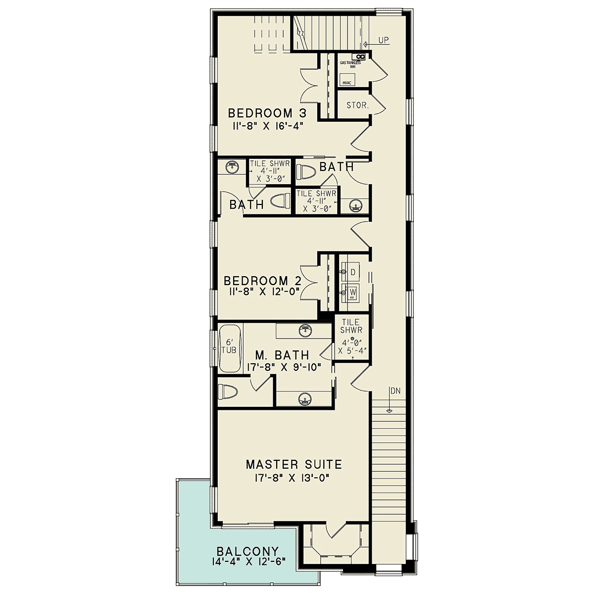 Contemporary Modern Level Two of Plan 82774
