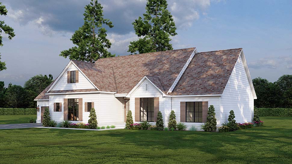 Country, Farmhouse Plan with 1967 Sq. Ft., 3 Bedrooms, 3 Bathrooms, 3 Car Garage Picture 5