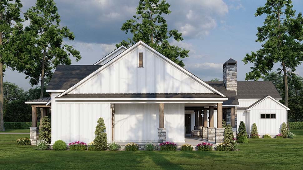 Craftsman, Farmhouse, Traditional Plan with 2564 Sq. Ft., 3 Bedrooms, 3 Bathrooms, 3 Car Garage Picture 19