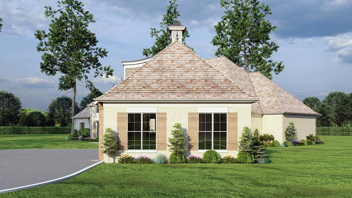 European, French Country, Traditional Plan with 4808 Sq. Ft., 4 Bedrooms, 4 Bathrooms, 3 Car Garage Picture 2