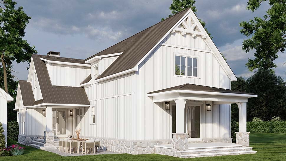 Coastal, Country, Craftsman, Farmhouse Plan with 3033 Sq. Ft., 4 Bedrooms, 4 Bathrooms, 2 Car Garage Picture 18