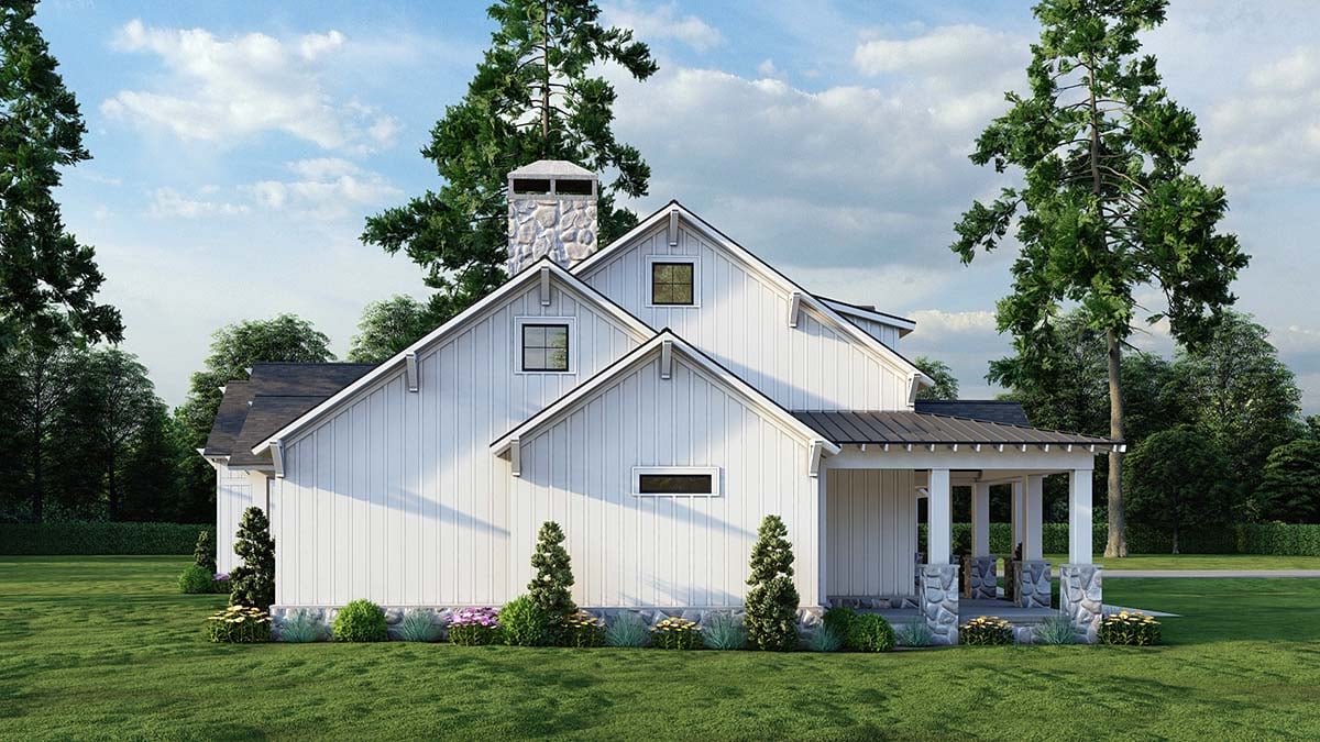 Country, Farmhouse, New American Style Plan with 2610 Sq. Ft., 3 Bedrooms, 3 Bathrooms, 3 Car Garage Picture 3