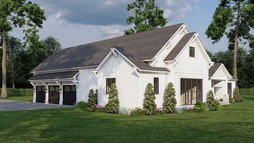 Country, Farmhouse, New American Style Plan with 2610 Sq. Ft., 3 Bedrooms, 3 Bathrooms, 3 Car Garage Picture 7