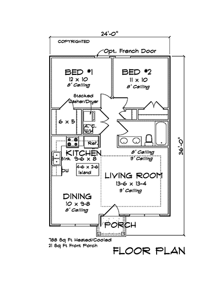 House Plan 82801 First Level Plan