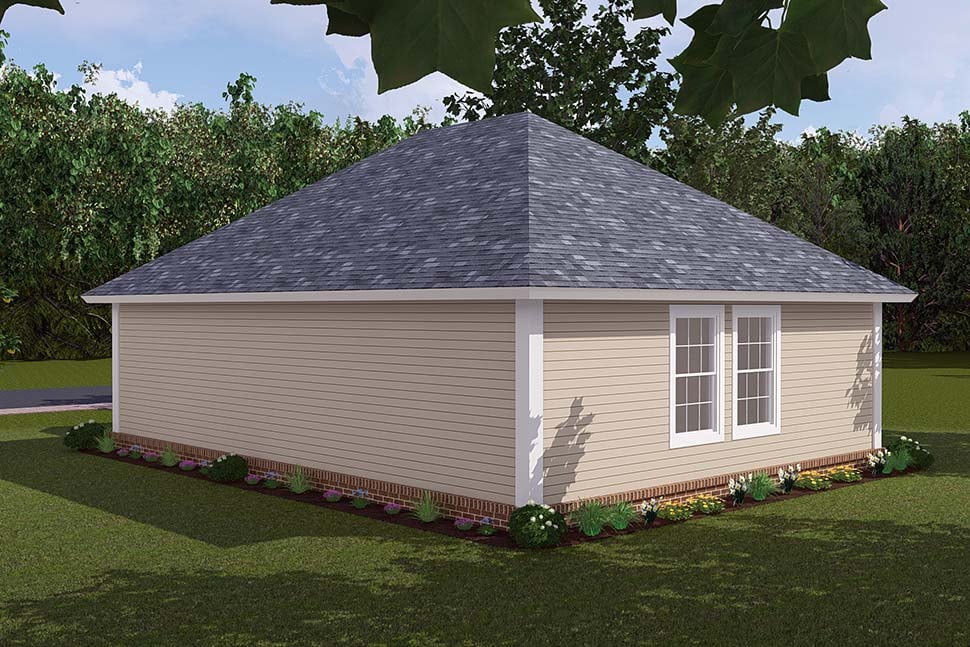 Cottage, Craftsman, Traditional Plan with 788 Sq. Ft., 2 Bedrooms, 1 Bathrooms Picture 5