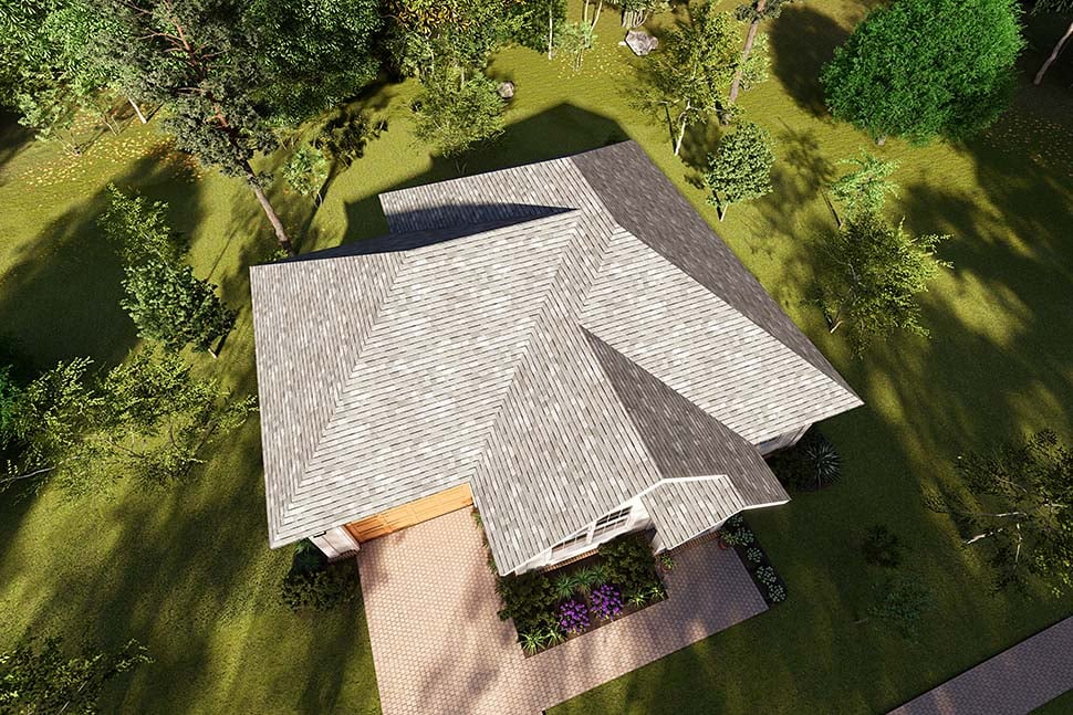 Cottage, Craftsman, Traditional Plan with 788 Sq. Ft., 2 Bedrooms, 1 Bathrooms, 1 Car Garage Picture 5