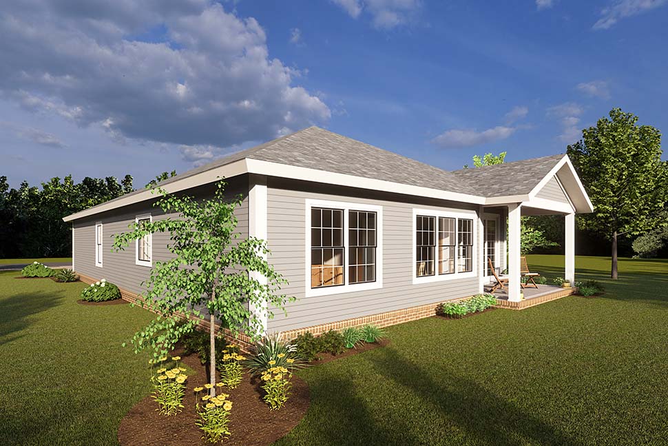 Cottage, Craftsman, Traditional Plan with 1671 Sq. Ft., 3 Bedrooms, 3 Bathrooms, 2 Car Garage Picture 5