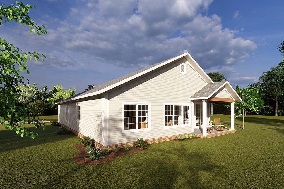 Cottage, Craftsman, Traditional Plan with 1483 Sq. Ft., 3 Bedrooms, 3 Bathrooms, 2 Car Garage Picture 5