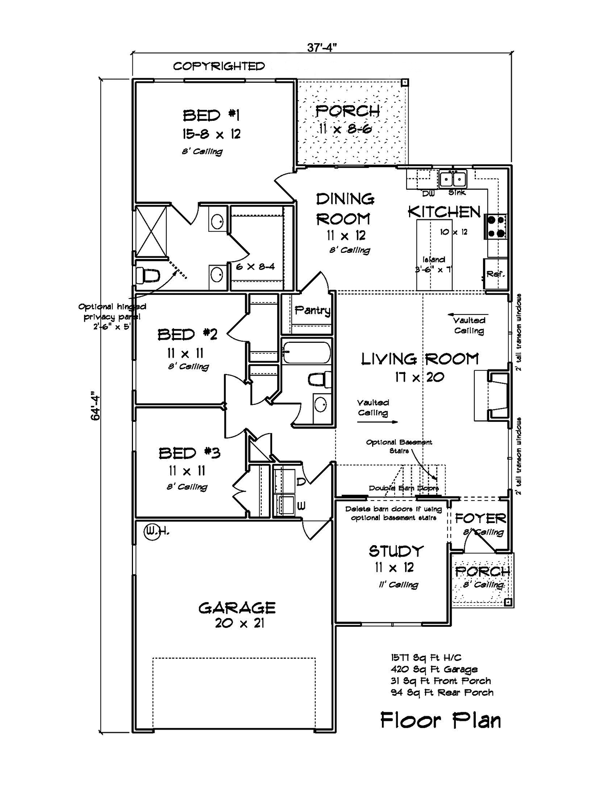 Traditional Level One of Plan 82805