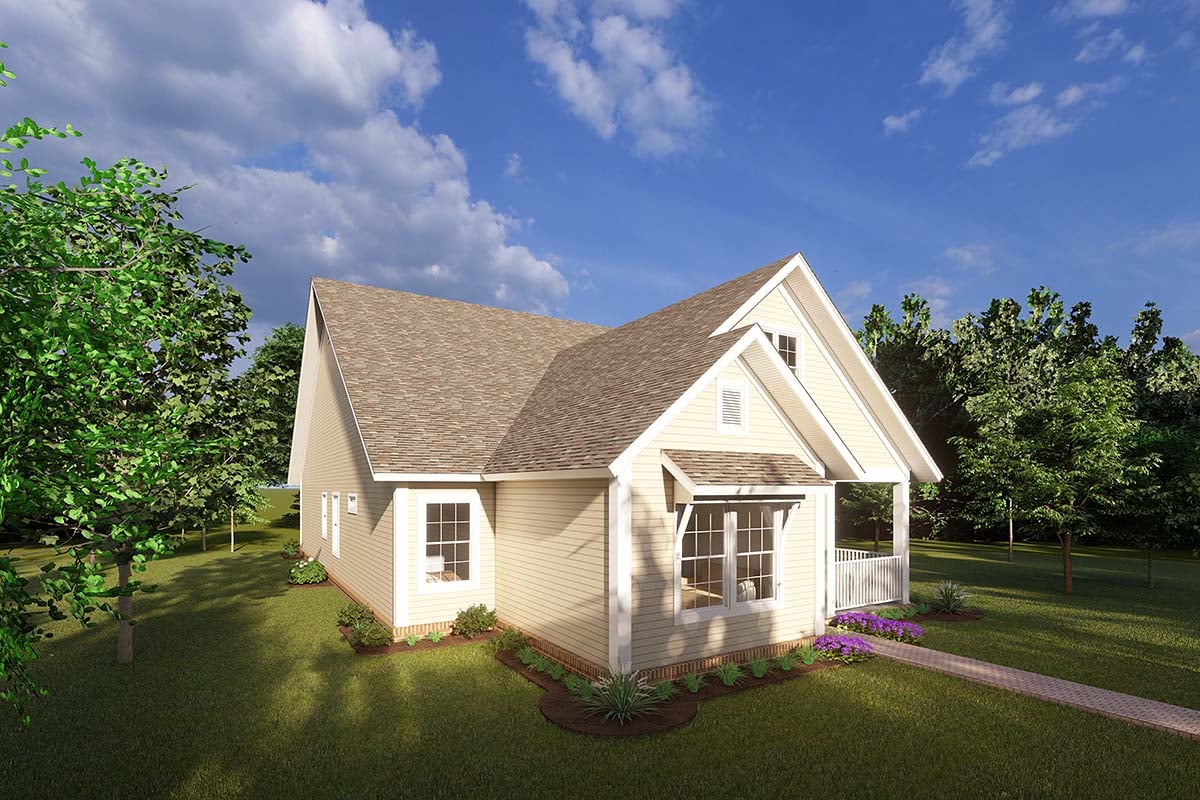 Cottage, Craftsman, Traditional Plan with 1772 Sq. Ft., 3 Bedrooms, 2 Bathrooms Picture 3