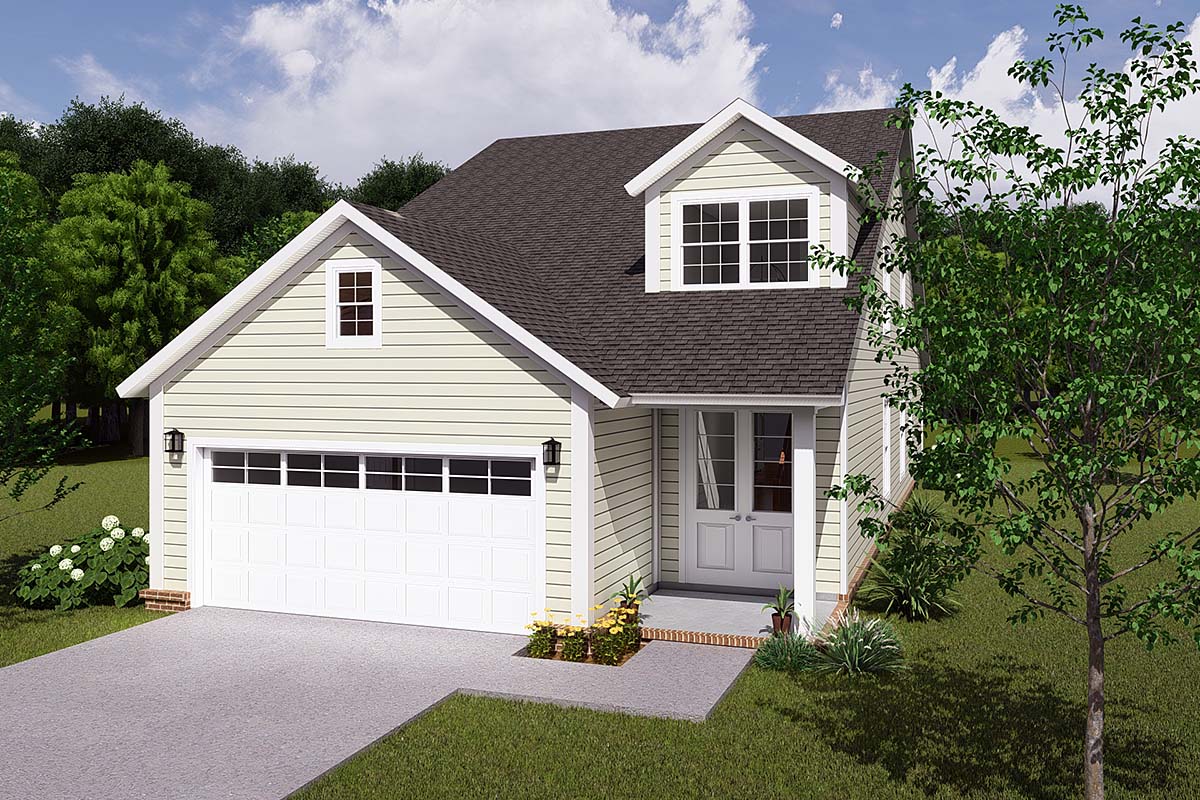 Traditional Plan with 2148 Sq. Ft., 3 Bedrooms, 3 Bathrooms, 2 Car Garage Elevation