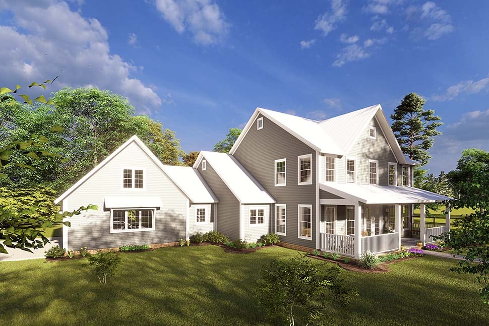 Country, Farmhouse Plan with 2398 Sq. Ft., 4 Bedrooms, 4 Bathrooms, 3 Car Garage Picture 5