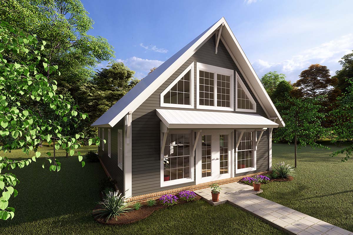 Cabin, Cottage Plan with 949 Sq. Ft., 1 Bedrooms, 1 Bathrooms Picture 3