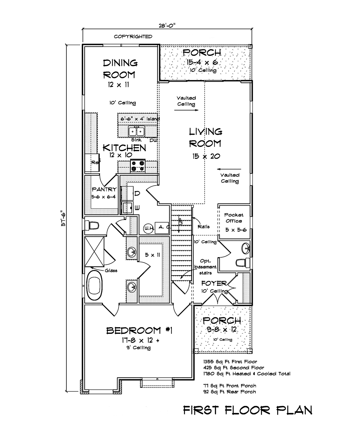 Contemporary Modern Level One of Plan 82812
