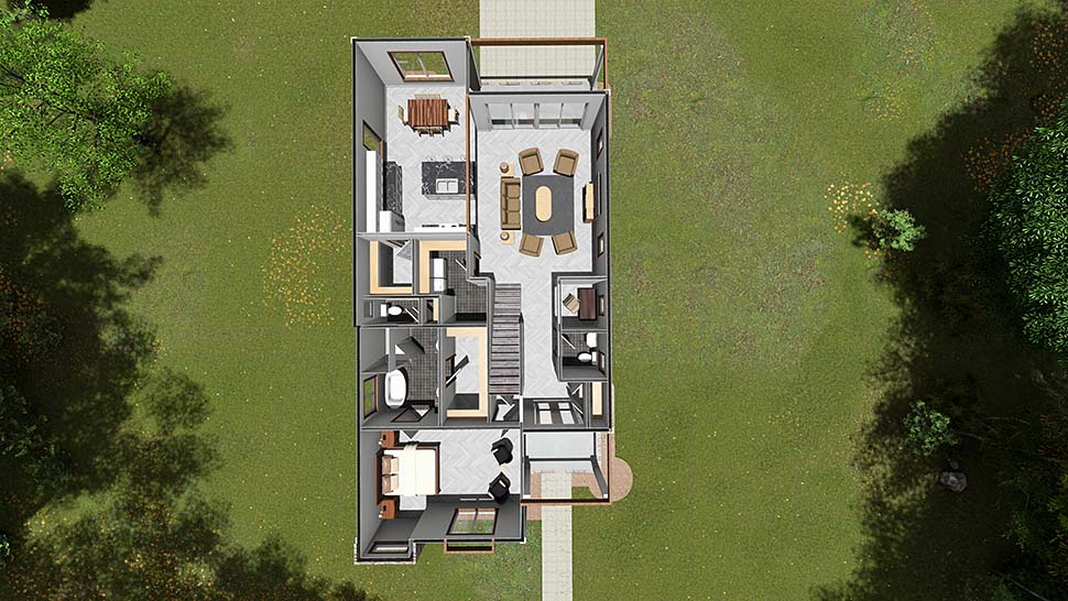 Contemporary, Modern Plan with 1780 Sq. Ft., 3 Bedrooms, 3 Bathrooms Picture 7