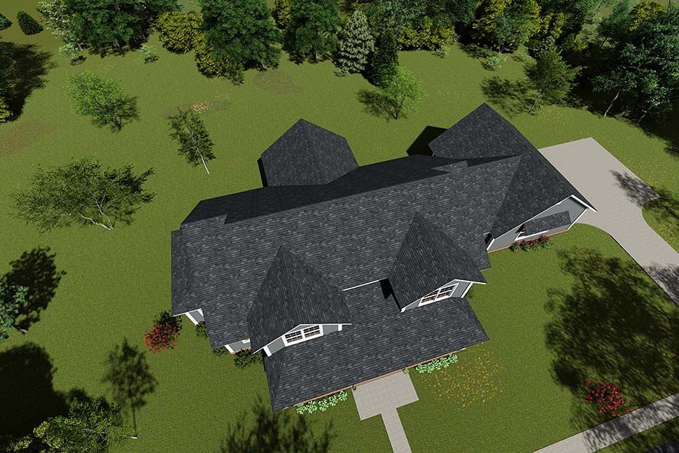 Country, Farmhouse Plan with 2693 Sq. Ft., 4 Bedrooms, 4 Bathrooms, 3 Car Garage Picture 4
