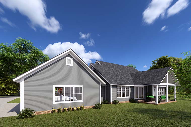 Country, Farmhouse Plan with 2693 Sq. Ft., 4 Bedrooms, 4 Bathrooms, 3 Car Garage Picture 6