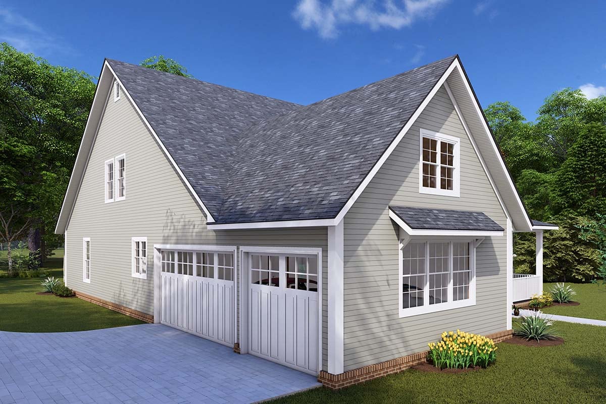 Cottage, Farmhouse Plan with 2992 Sq. Ft., 4 Bedrooms, 4 Bathrooms, 3 Car Garage Picture 3