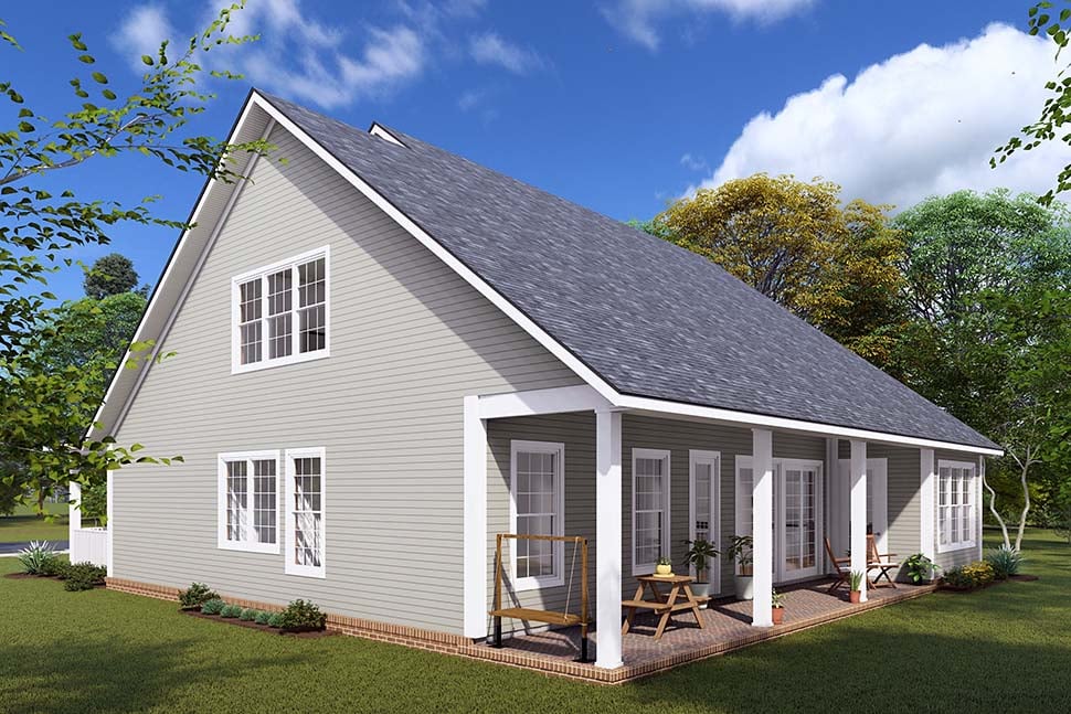 Cottage, Farmhouse Plan with 2992 Sq. Ft., 4 Bedrooms, 4 Bathrooms, 3 Car Garage Picture 5